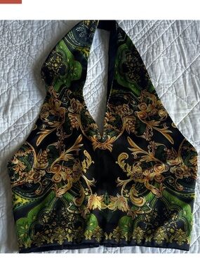 Alice & Olivia XS Sade Halter Versace Vibe